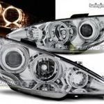 PEUGEOT 206 2002 ANGEL EYES Króm Első lámpa fotó