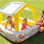 Új! INTEX Sun Shade napfénytetős gyerekmedence 157x157x122cm medence 2 éves kortól fotó