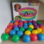 36 db színes műanyag labda INTEX fotó