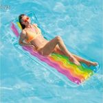 Intex: Szivárvány felfújható gumimatrac 211x99cm fotó