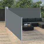 antracitszürke behúzható oldalsó napellenző 100 x 1000 cm fotó