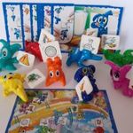 Kinder / Táblát tartó dinók TT024-031-ig komplett sor+ összes bpz fotó