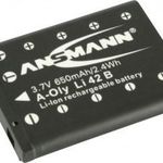 LI-42B Olympus kamera akku 3, 7V 650 mAh, Ansmann fotó