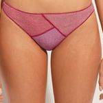 Calzedonia SN01768 Lisbona rózsaszín patchwork mintás lamészálas bikini alsó XS fotó
