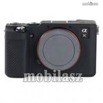 Szilikon védő tok Sony A7C fényképezőgéphez - csúszásgátló - FEKETE fotó