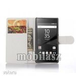 SONY Xperia Z5 Compact, WALLET notesz mobiltok, Fehér fotó