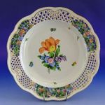 0H794 Hatalmas herendi porcelán falitál 34 cm fotó