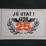 Kártyanaptár, 25 éves ÁFOR benzinkút, motor olaj, 1973 (1) fotó