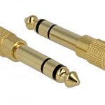 DeLock Adapter Stereo plug 6.35 mm Stereo jack 3.5 mm 3 pin metal 65361 Kiegészítő, Kellék Speci... fotó