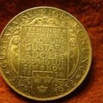 Svédország nagy ezüst emlék 2 korona 1932 15 gramm 0.800 31 mm, aUNC, patina fotó