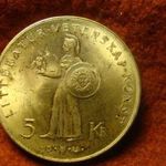 Svédország nagyméretű ezüst emlék 5 korona 1962, patina 18 gramm 34 mm fotó