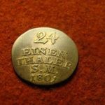 Sachsen-Weimar-Eisenach hercegség ezüst 1/24 tallér 1801 S.M. fotó