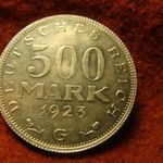Német alu 500 márka 1923 G UNC fotó