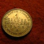 Bayern ezüst 1 silbergroschen 1821 A fotó