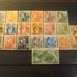Saar használatlan** sor 1947 MI 206-225 fotó