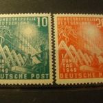 Német használatlan** sor 1949 MI 111-112 kat.ár 100 euro fotó