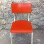 RETRO ACÉLCSŐ VÁZAS BUND NARANCSSÁRGA SZÉK fotó
