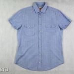 EREDETI HUGO BOSS (M) ELEGÁNS RÖVID UJJÚ *EXCLUSIVE* FÉRFI *LUXUS MINŐSÉGI* ING fotó