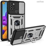 Samsung Galaxy A21s (SM-A217F), OTT! Camshield Armor telefontok, Műanyag, Szilikon betétes, Ütésá... fotó
