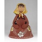 1K837 Jambrich Liza : Gyertyatartós kerámia lány figura fotó