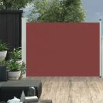 barna behúzható oldalsó teraszi napellenző 100 x 500 cm fotó