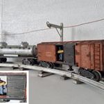 O3 Lionel 0-ás 1db egyedi 3464+1db 6465 vasútmodell tehervagonok –tolóajtó önműködő-Aranyvonat fotó