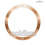 Okosóra lünetta védő rozsdamentes acél - ARANY / FEHÉR - SAMSUNG Galaxy Watch6 Classic 43mm (SM-R... fotó