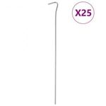25 db horganyzott acél sátorcövek 30 cm Ø4 mm fotó