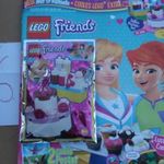 (LE56) ÚJ BONTATLAN LEGO FRIENDS FIGURA+ ÚJSÁG POSZTERREL , TORTA SÜTÉS SZETT fotó