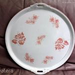 ANTIK XIX-XX század FÜLES TÁLCA TORTATÁL 41 cm fotó