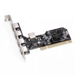 USB 2.0 HUB elosztó 5 Port-os (4+1) / PCI kártya fotó