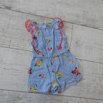 Primark csíkos-virágos playsuit 3-6 hó - Tovább is jó lehet fotó