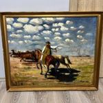 Vágó 1911 jelzéssel Olaj vászon festmény fotó