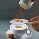 Latte art barista sablon, kávé díszítő sablon fotó
