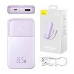Baseus Comet Powerbank USB-ről USB-C kábelre, 10000mAh, 22.5W (lila) fotó