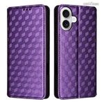 Apple iPhone 16, Telefontok, Notesz, Asztali tartó, Oldalra nyíló, Bankkártyatartó, 3D rombusz mi... fotó