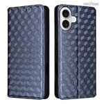 Apple iPhone 16, Telefontok, Notesz, Asztali tartó, Oldalra nyíló, Bankkártyatartó, 3D rombusz mi... fotó