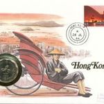 Hong-Kong Érmés boríték bélyeggel. fotó