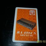 Kártyanaptár 1976-VIDEOTON (RA 4324 S Orfeusz) fotó
