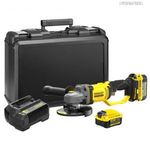 18V/2x4.0Ah FATMAX V20 akkus sarokcsiszoló, 125mm, kofferben (STANLEY SFMCG400M2K-QW) fotó