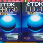 2-DB VHSC VHS C TDK EHG30 TDK EHG45 VIDEOKAMERA KAZETTA TDK VIDEÓ KAZETTA fotó
