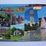 Siófok, Üdvözlet, víztorony, Széchenyi, zenepavilon, városháza. Bros Universal kiadó fotó