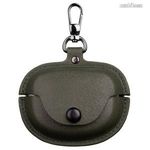 Bose QuietComfort Ultra, PU bőr védőtok TWS fülhallgató-hoz, Karabiner, Töltőnyílás, Sötétzöld fotó