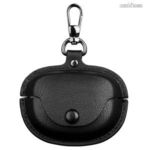Bose QuietComfort Ultra, PU bőr védőtok TWS fülhallgató-hoz, Karabiner, Töltőnyílás, Fekete fotó