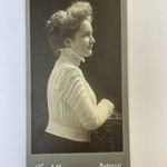 -AV080- Régi Vizitkép Vizit Kép Fotó Vizitkártya Kabinetfotó CDV fotó