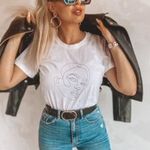 "Stella" gyönyörű női arc vonalrajzos női póló S/M fotó