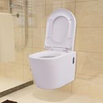 Falra szerelhető fehér kerámia WC fotó