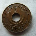 EAST AFRICA 5 CENTS, 1928. 1 DB. fotó