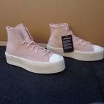 Új eredeti Converse Ctas Modern Lift Hi 37, 5-41-es női prémium bőr magas szárú utcai cipő sportcipő fotó