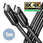 Axagon BUCM4X-CM10AB NewGEN+ 1m USB-C USB-C 4 Gen 3x2 / 240W kábel fotó